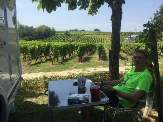 Domaine de la Lande - (relaxing at vineyard)